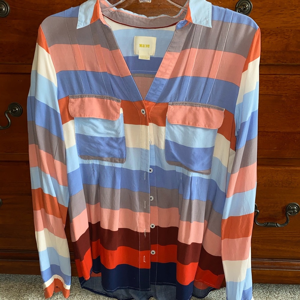 Maeve striped blouse